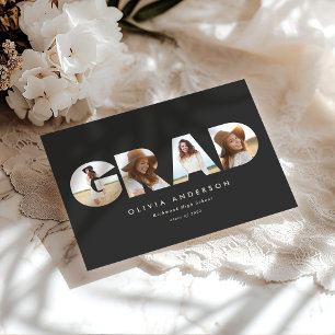 Carte Typographie géométrique moderne diplôme d'arc phot