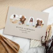 Carte Typographie géométrique moderne diplôme d'arc phot