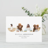 Carte Typographie géométrique moderne graduation multiph (Debout devant)