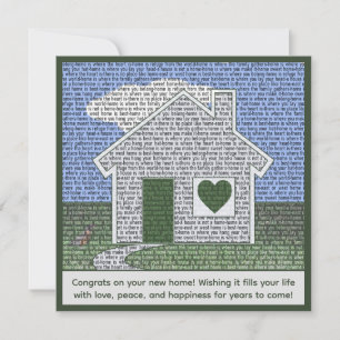 Carte Typographie inspirante et félicitations pour une n