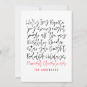 Carte Typographie manuscrite moderne Photo de vacances (Devant)