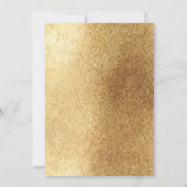 Carte Typographie moderne 40e anniversaire noir et or (Dos)