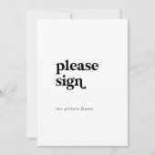 Carte Typographie moderne 5x7" Logo alternatif Signal (Devant)