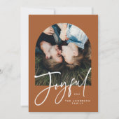 Carte Typographie moderne élégante et tendance rouille 1 (Devant)