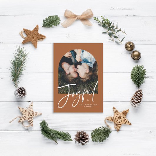 Carte Typographie moderne élégante et tendance rouille 1