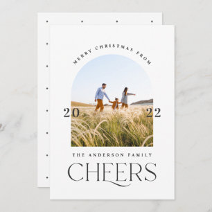 Carte Typographie moderne élégante noir blanc 1 photo