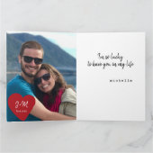 Carte Typographie moderne photo mariage anniversaire per (Intérieur)