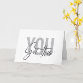 Carte Typographie moderne, simple, cool Vous Avez Ça (Fleur jaune)