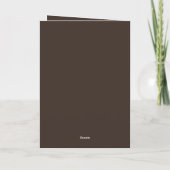 Carte Typographie moderne Thanksgiving (Dos)