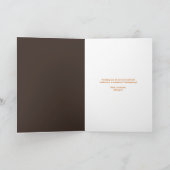 Carte Typographie moderne Thanksgiving (Intérieur)
