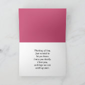 Carte Typographie Rétro Amour sur Rayures de Coucher de  (Intérieur)