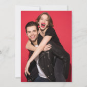 Carte Typographie Saint-Valentin Photo (Dos)