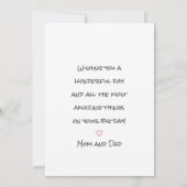 Carte Typographie simple Photo personnalisée Salon d'ann (Dos)