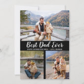 Carte Typographie tendance 3 Photo Collage Fête des père (Devant)