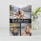 Carte Typographie tendance 3 Photo Collage Fête des père (Debout devant)