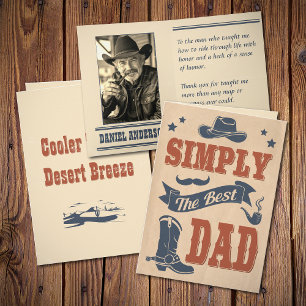 Carte Typographie Vintage Cow-boy Far West pour la Fête