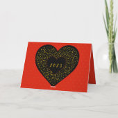 Carte Tzigane Heureuse Sainte-Valentin vintage Jouer de  (Dos)