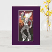 Carte U Fill Photo Female Disco Dancer Card (Fleur jaune)