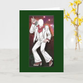 Carte U Fill Photo Male Disco Dancer Card (Fleur jaune)