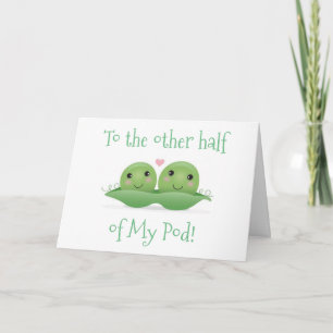 CARTE U L'AUTRE MOITIÉ DE MON POD AIMANT ANNIVERSAIRE