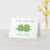 CARTE U L'AUTRE MOITIÉ DE MON POD=TWIN=SOUHAITS D'ANNIVE (Fleur jaune)