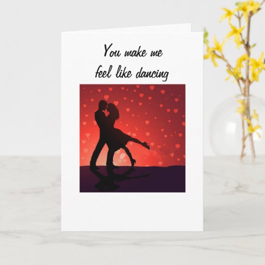 CARTE U MAKE ME FEEL LIKE DANCING (Fleur jaune)