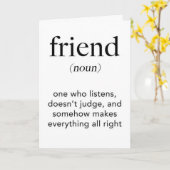 CARTE U R LA DÉFINITION DE L'AMI HEUREUX ANNIVERSAIRE (Fleur jaune)