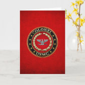 Carte U.S. Marines : Colonel (Col d'usmc) [3D] (Fleur jaune)