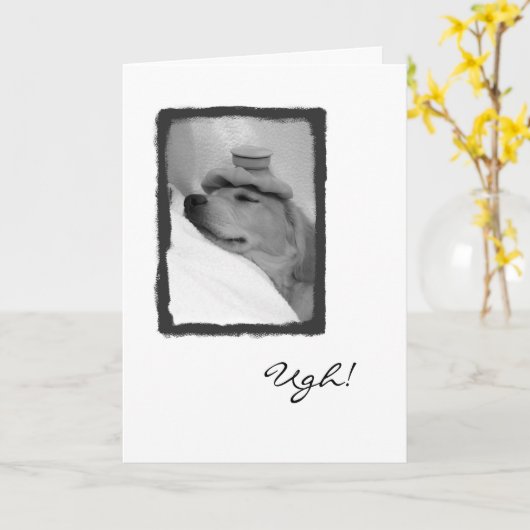 Carte Ugh ! (Fleur jaune)