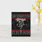 Carte Ugly Christmas Skateboard Oh What Fun It Is To Rid (Fleur jaune)