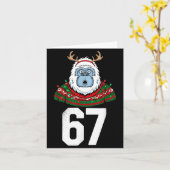 Carte Ugly Christmas Sweater Yeti Gorilla Reindeer 67  (Fleur jaune)