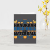 Carte Ugly Hanukkah Deck Hall With Matzo Ball Chanukah  (Fleur jaune)