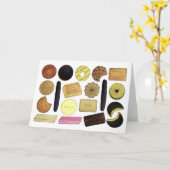 Carte UK British Biscuits Shortbread Rich Tea Digestives (Fleur jaune)