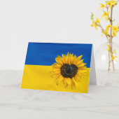 Carte Ukraine Drapeau Avec Tournesol Coeur (Fleur jaune)