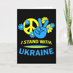 Carte Ukraine Drapeau Ukrainien Paix En Ukraine Je Suis 