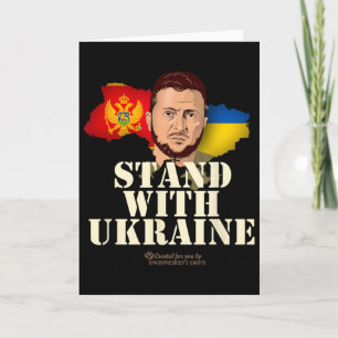 Carte Ukraine Monténégro Volodymyr Zelensky Soutenez l'U