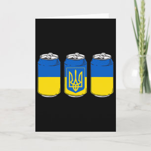 Carte Ukraine Ukraina Drapeau Pivo Urss Canette de bière
