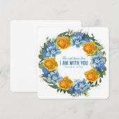 Carte Ukraine Ukrainienne Fleurs de couronne Foi Espoir (Devant / Derrière)