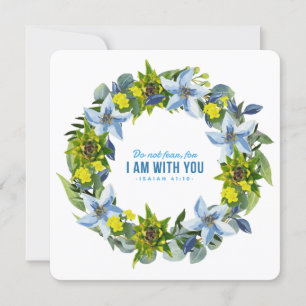 Carte Ukraine Ukrainienne Fleurs de couronne Foi Espoir