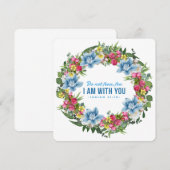 Carte Ukraine Ukrainienne Fleurs de couronne Foi Espoir (Devant / Derrière)