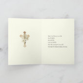 Carte Ukrainian Easter Eggs Cross with Lily Pascha  (Intérieur)