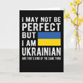 Carte Ukrainian Flag Ukraine Heritage Ukrainian Roots (Fleur jaune)