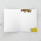 Carte Ukrainien Folk Art Sun Joyeux anniversaire (Intérieur)