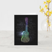 Carte Ukulele History (Fleur jaune)