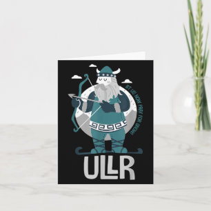 Carte Ullr Norse Dieu De La Neige Patron Saint Des Skieu