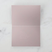 Carte Ultra Moderne Gras Blush Rose Simple Mothers Day (Intérieur)