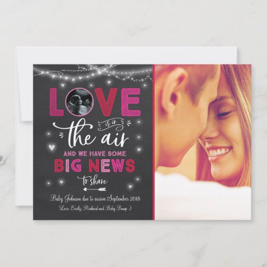 Carte Ultrasonic Faire-part de grossesse de Valent (Devant)