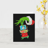 Carte Ultrasound Sonographer Merry Christmas Xmas Pajama (Fleur jaune)