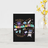 Carte Ultrasound Tech Sonographe Journée nationale des i (Fleur jaune)