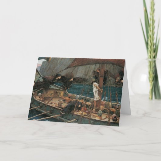 Carte Ulysse et les sirènes par John William Waterhouse (Devant)